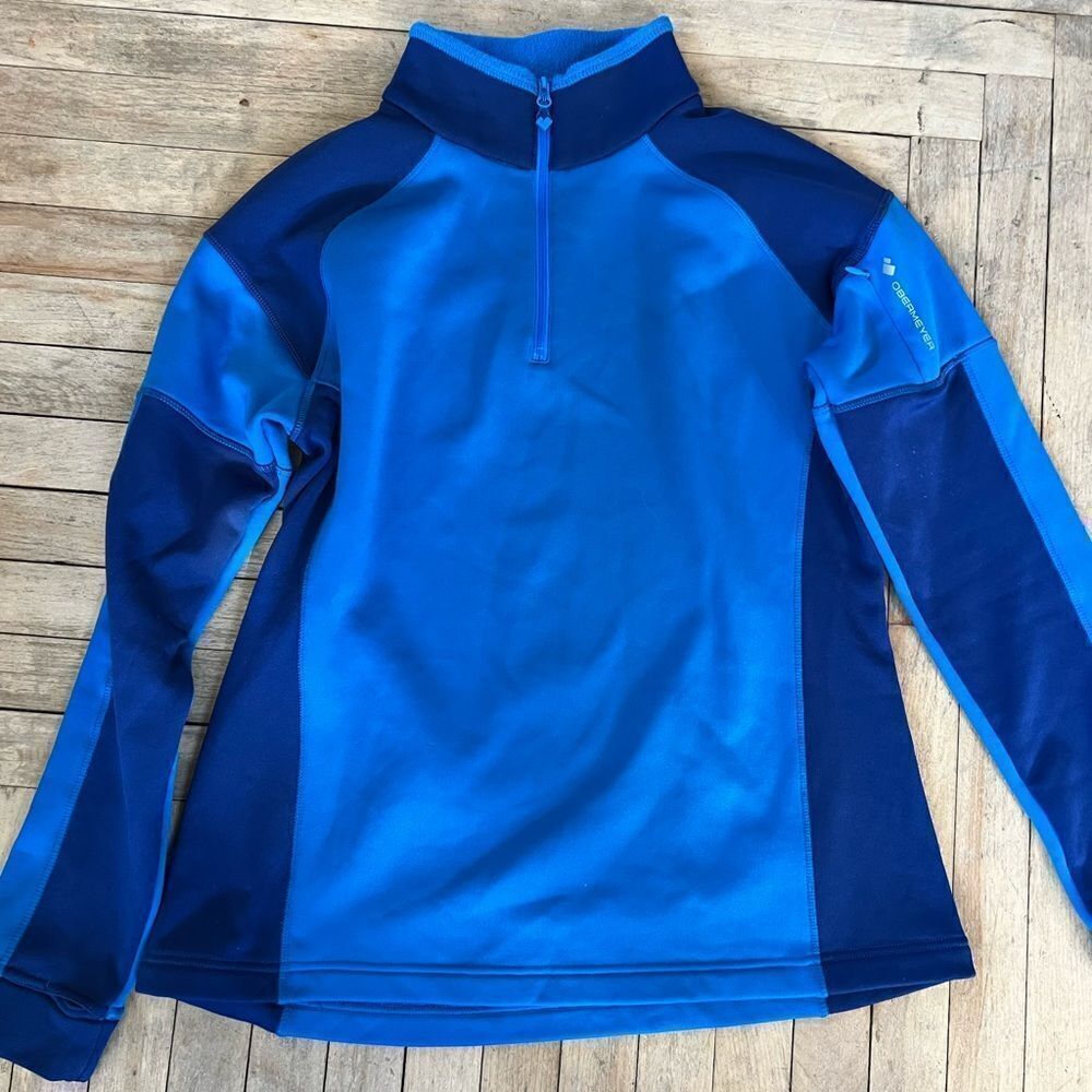OBERMEYER quarter zip winter fleece, size large.